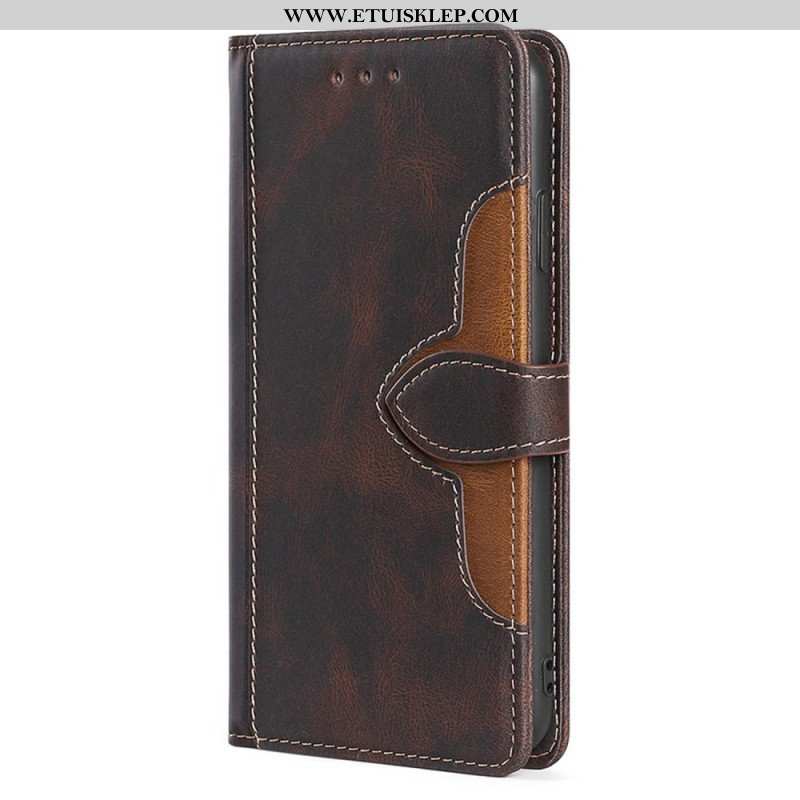 Etui Folio do Sony Xperia 5 IV Dwukolorowy Kwiatowy